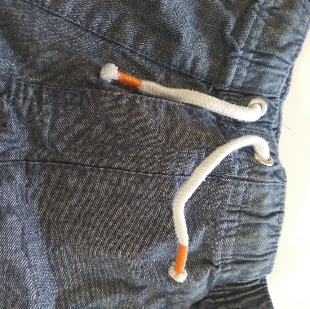 * Cat and Jack 2T. Blue Jean tie shorts toddler - Picture 2 of 5